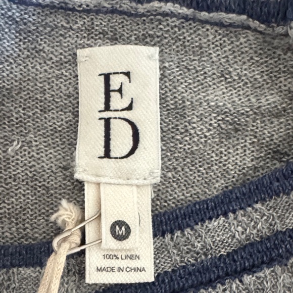 Gray and Blue Long Sleeve Sweater - Picture 2 of 8